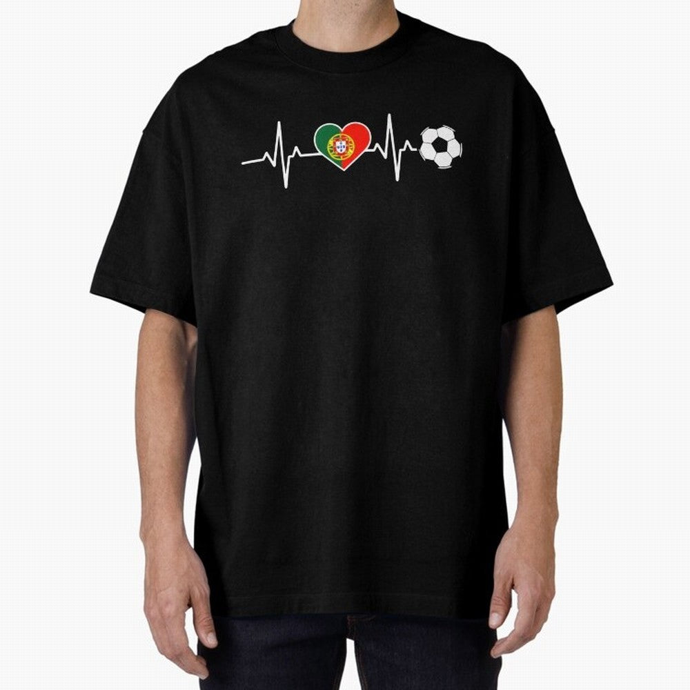 Portugal Football Heartbeat | Sele??o Das Quinas Soccer Fan Classic T-Shirt Bring Bold Fan Energy to Global Football Passion for FIFA World Cup 2026 Group Stage, Highlighting Haaland and Mbappe, Spain and Netherlands, Football Passion, Legendary