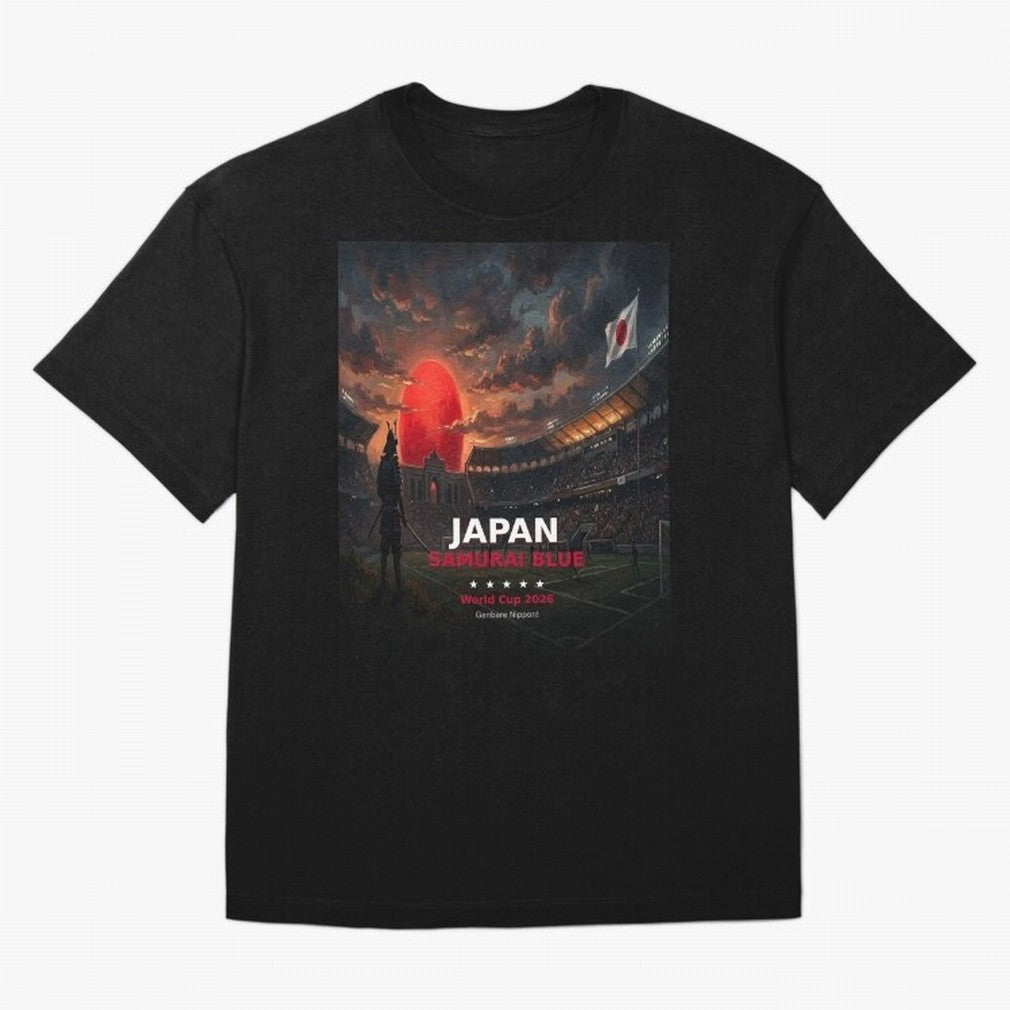 Japan Samurai Blue - World Cup 2026 Soccer Fan Tee Classic T-Shirt Carry National Pride through Global Football Passion for FIFA World Cup 2026, Centered on Messi, CR7 and Mbappe, Germany, Retro Football Energy, Iconic Rivalries, Trophy Chase Drama