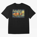 North America Soccer Starry Night Dreamy and Swirls Inspired from Van Gogh Classic T-Shirt Honor the Beautiful Game during Global Football Passion for FIFA World Cup 2026, Built around Haaland, Spain, Sports Nostalgia, International Competition,