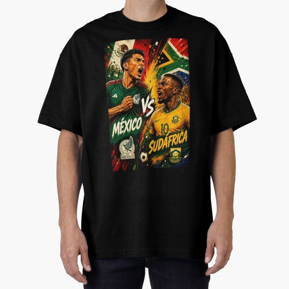 Mexico vs South Africa ¨C Group A FIFA World Cup 2026 | Retro Comic Football Jersey Classic T-Shirt Bring Legendary Rivalry Energy to FIFA World Cup 2026 Group Stage for Fans of Neymar, Haaland and Cristiano Ronaldo and France, Bringing Soccer