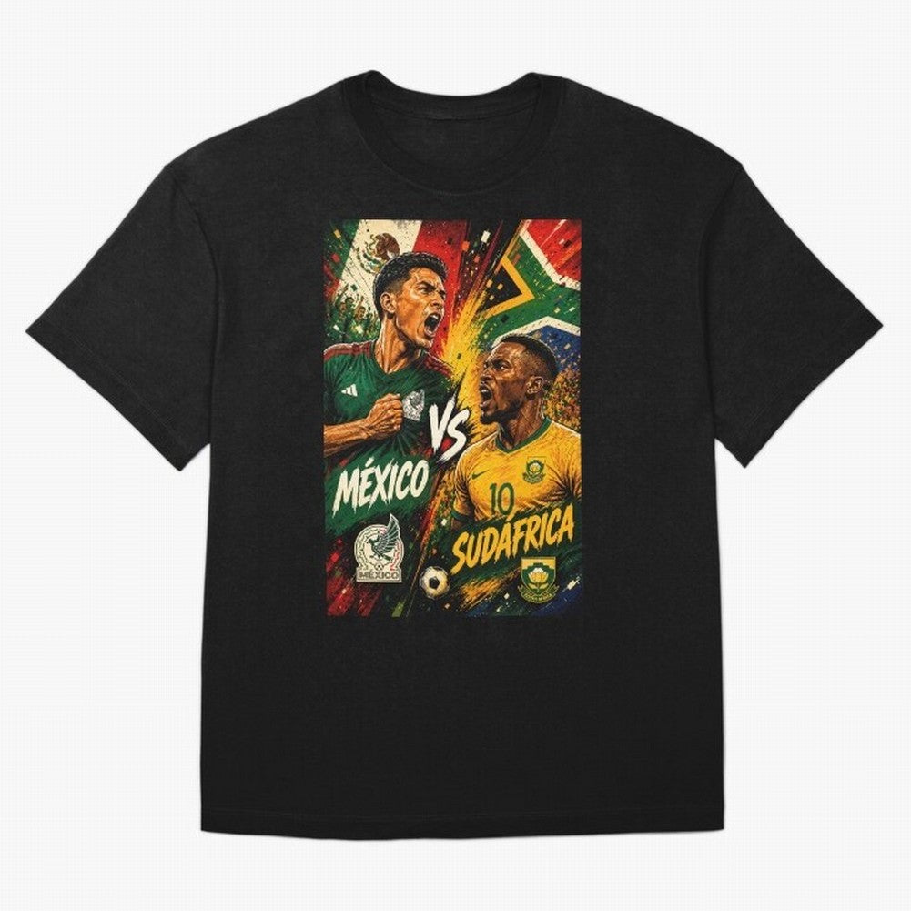 Mexico vs South Africa ¨C Group A FIFA World Cup 2026 | Retro Comic Football Jersey Classic T-Shirt Bring Legendary Rivalry Energy to FIFA World Cup 2026 Group Stage for Fans of Neymar, Haaland and Cristiano Ronaldo and France, Bringing Soccer