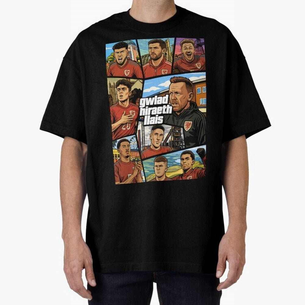 GTA Cymru Classic T-Shirt Represent Football Lovers during Global Football Passion for FIFA World Cup 2026, Built around Mbappe, France and Portugal, Fan Favorite Moments, National Team Passion, Big Match Drama and Soccer History; Great for Watch