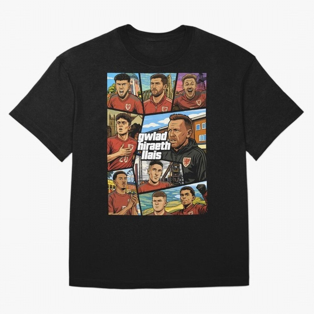 GTA Cymru Classic T-Shirt Represent Football Lovers during Global Football Passion for FIFA World Cup 2026, Built around Mbappe, France and Portugal, Fan Favorite Moments, National Team Passion, Big Match Drama and Soccer History; Great for Watch