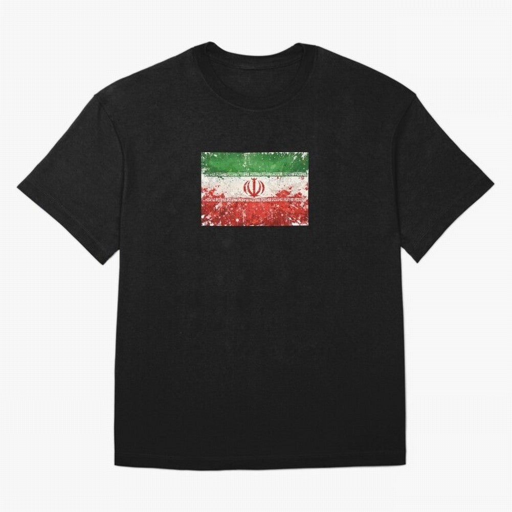 Iran Football World Cup Flag | Grunge Iranian Soccer Art Classic T-Shirt Join Global Football Passion for FIFA World Cup 2026 USA Canada Mexico, with Mbappe, England, France and Netherlands, Football Passion, Legendary Performances, Festival Vibes
