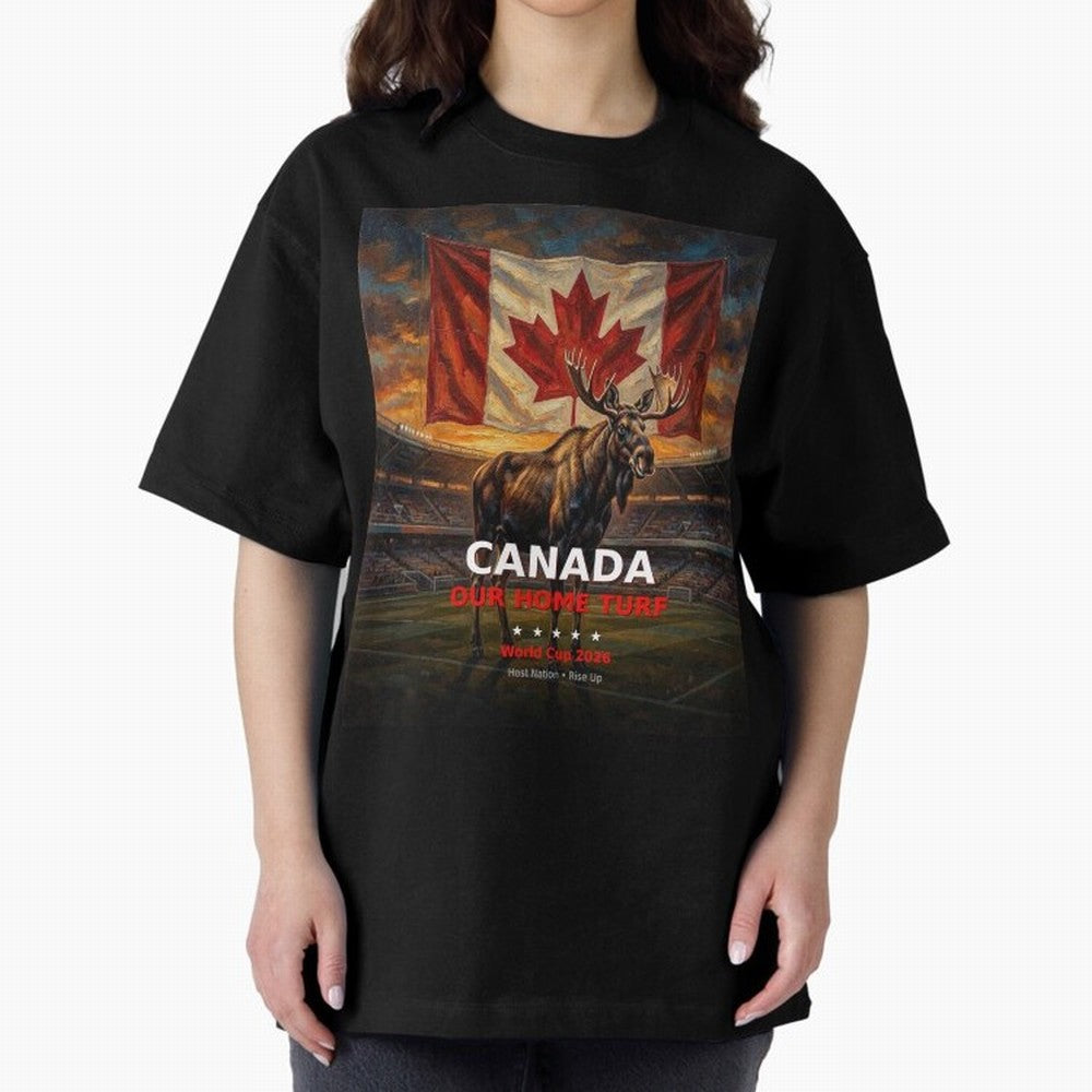 Canada Our Home Turf - World Cup 2026 Soccer Fan Tee Classic T-Shirt Represent FIFA World Cup 2026 Spirit, Highlighting Argentina and Brazil, Messi, CR7 and Mbappe, Vintage Soccer Flavor, Modern Football Stars, National Flags and Final Night