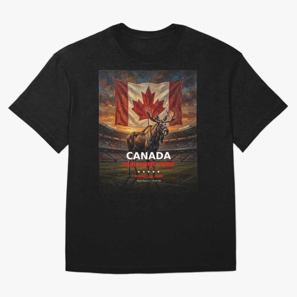 Canada Our Home Turf - World Cup 2026 Soccer Fan Tee Classic T-Shirt Represent FIFA World Cup 2026 Spirit, Highlighting Argentina and Brazil, Messi, CR7 and Mbappe, Vintage Soccer Flavor, Modern Football Stars, National Flags and Final Night