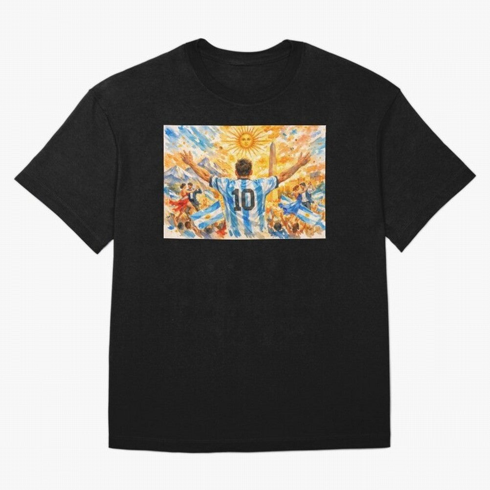Spectacular Celebration in Argentina Soccer Vibes 2026 Classic T-Shirt Carry the Dream of FIFA World Cup 2026 USA Canada Mexico for Fans of Messi, Neymar and Mbappe and Netherlands, Bringing Football History, Final Match Energy, Crowd Noise and