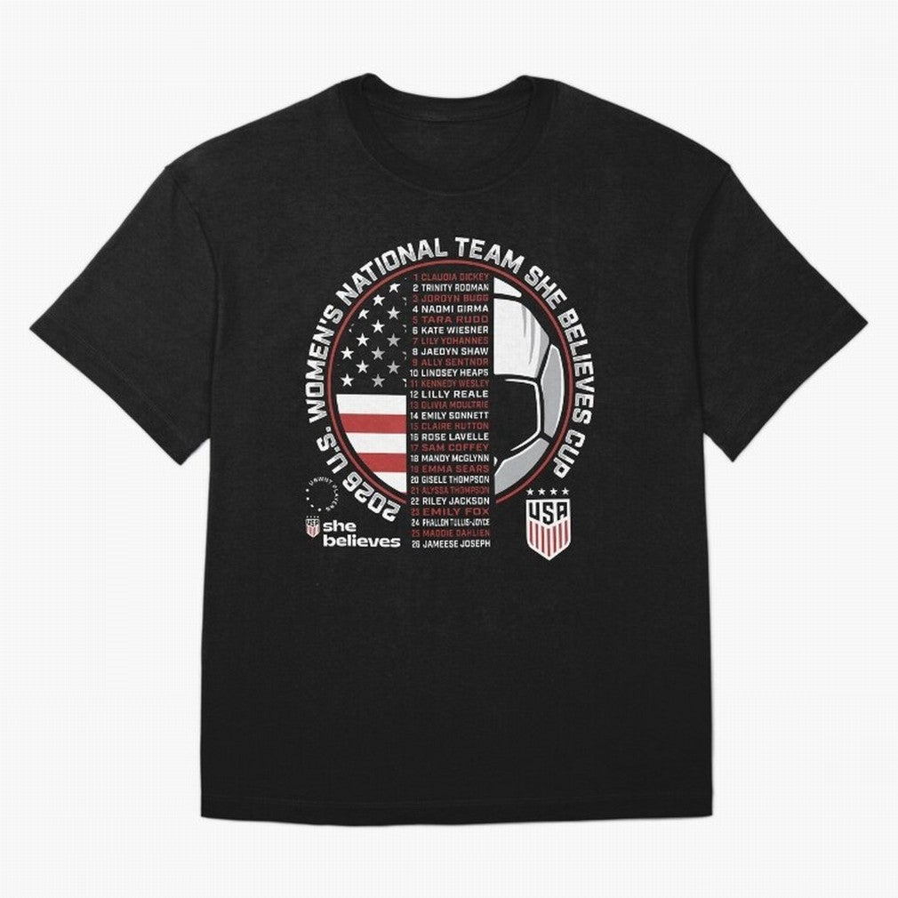 She Believes Cup Champions U.S. Women¡¯s National Soccer Team 2026 Classic T-Shirt Stand Out with Spirit from Global Football Passion for FIFA World Cup 2026, Made for Messi, Neymar and Mbappe, Argentina, Match Day Excitement, Supporter Culture,