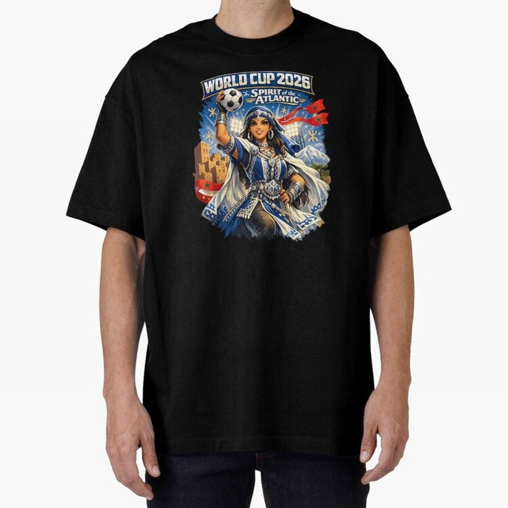 Moroccan Women World Cup 2026 Atlantic Spirit Classic T-Shirt Relive Legendary Nights from FIFA World Cup 2026 Group Stage Centered on Haaland, Portugal, Spain and Germany Energy, Champion Mindset, Group Stage Buzz, Knockout Tension and Passionate