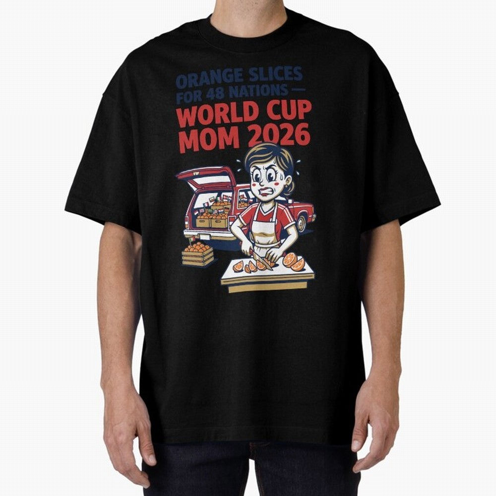 Orange Slices for 48 Nations World Cup Mom V1 Classic T-Shirt Represent Fans Who Live for Global Football Passion for FIFA World Cup 2026, Celebrating Cristiano Ronaldo, England, France and Netherlands, Football Passion, Legendary Performances,