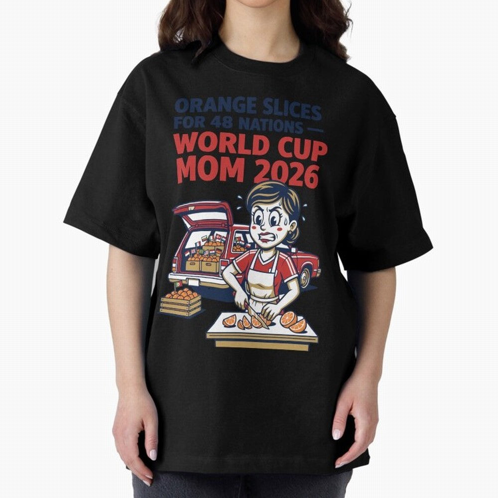 Orange Slices for 48 Nations World Cup Mom V1 Classic T-Shirt Represent Fans Who Live for Global Football Passion for FIFA World Cup 2026, Celebrating Cristiano Ronaldo, England, France and Netherlands, Football Passion, Legendary Performances,