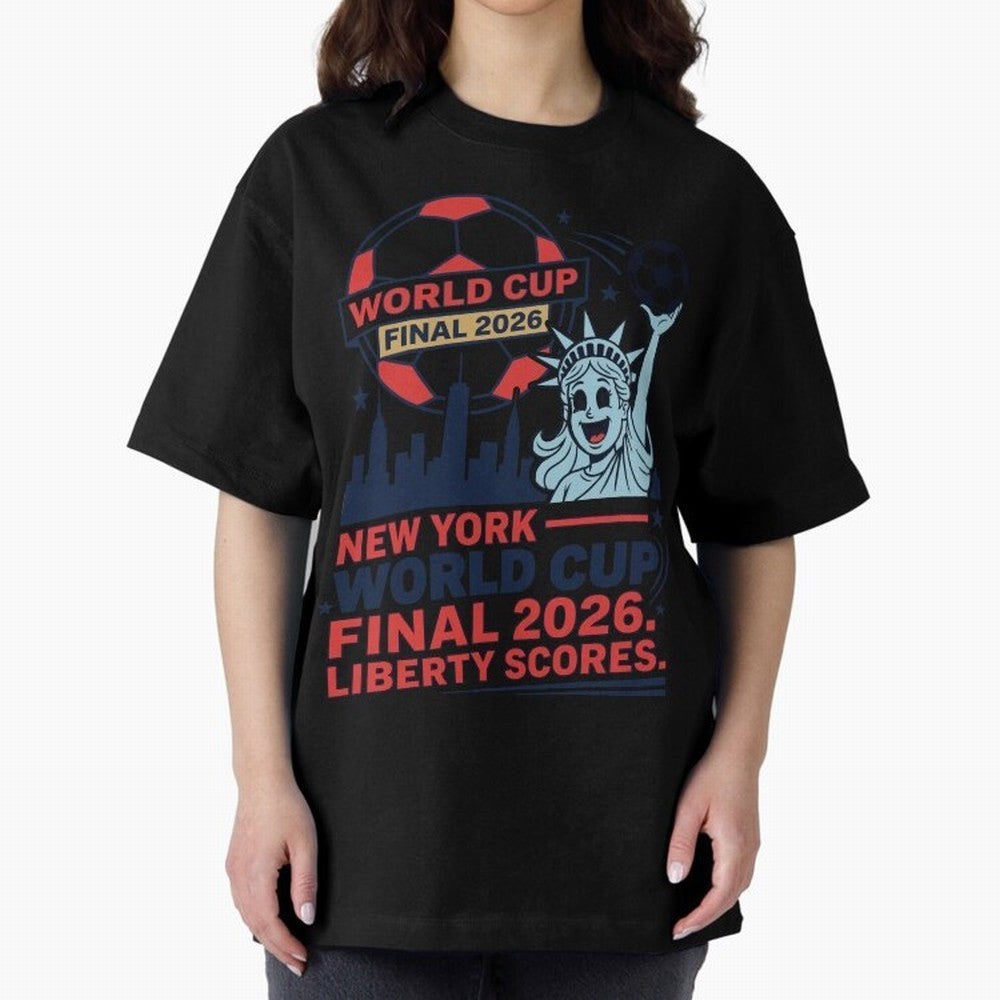 New York World Cup Final 2026 ¡ª Liberty Scores V1 Classic T-Shirt Bring Trophy Dreams to FIFA World Cup 2026 Group Stage Driven by Neymar, Portugal Energy, Classic Soccer Heritage, Championship Pressure, Fan Loyalty and International Pride; Ideal