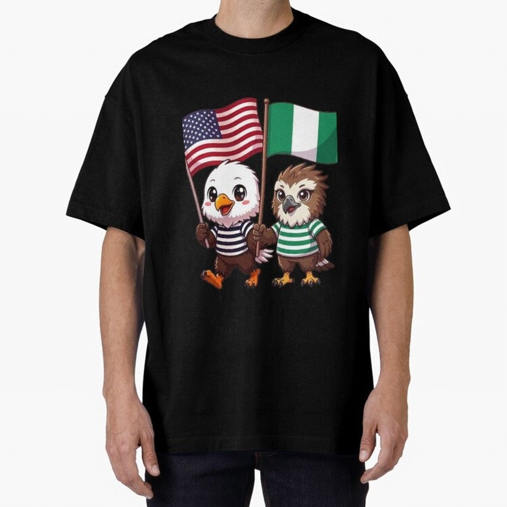 the American eagle and its friend the Nigerian eagle Classic T-Shirt Feel the Trophy Chase of FIFA World Cup 2026 Spirit, Built around Portugal, Haaland, Global Supporter Spirit, Legendary Goals, National Colors and Tournament Celebration; Ideal