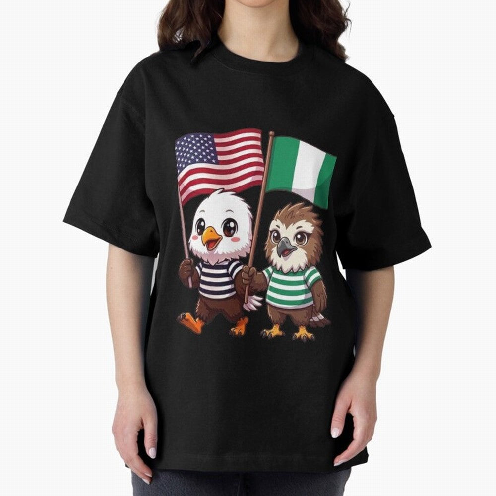 the American eagle and its friend the Nigerian eagle Classic T-Shirt Feel the Trophy Chase of FIFA World Cup 2026 Spirit, Built around Portugal, Haaland, Global Supporter Spirit, Legendary Goals, National Colors and Tournament Celebration; Ideal