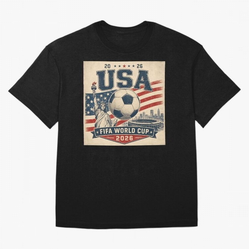 USA WORLD CUP 2026 Classic T-Shirt Relive the Noise and Pride of Global Football Passion for FIFA World Cup 2026 USA Canada Mexico, Inspired by Haaland and Mbappe, Spain, Stadium Chants, National Pride, Trophy Dreams and Unforgettable Football