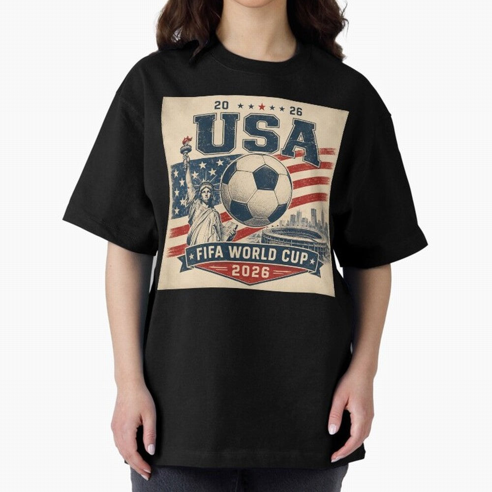USA WORLD CUP 2026 Classic T-Shirt Relive the Noise and Pride of Global Football Passion for FIFA World Cup 2026 USA Canada Mexico, Inspired by Haaland and Mbappe, Spain, Stadium Chants, National Pride, Trophy Dreams and Unforgettable Football