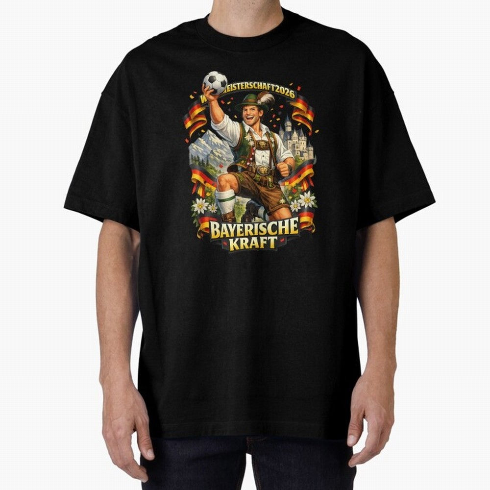 Bayerische Kraft World Cup 2026 Germany Fan Classic T-Shirt Bring Trophy Dreams to the FIFA World Cup 2026 USA Canada Mexico Journey through Haaland and Mbappe Highlights, Portugal, Spain and Germany Pride, Tournament Hype, Historic Matchups,
