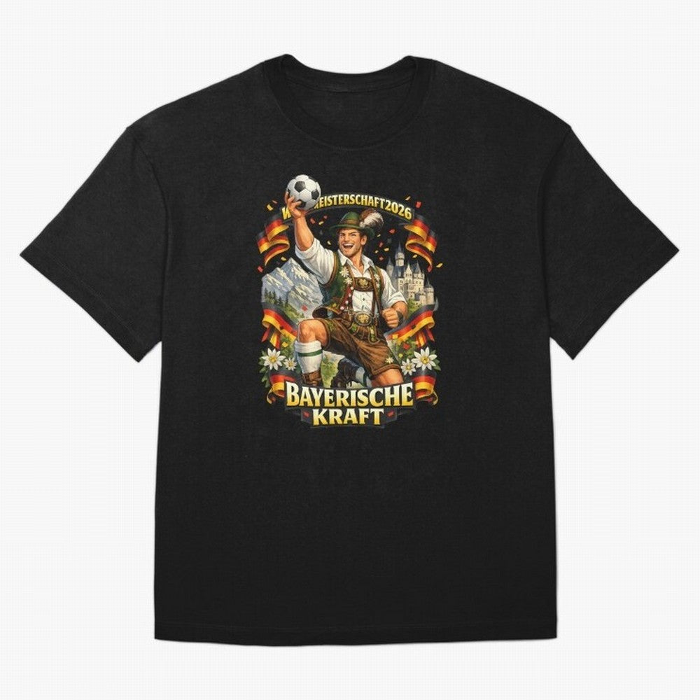 Bayerische Kraft World Cup 2026 Germany Fan Classic T-Shirt Bring Trophy Dreams to the FIFA World Cup 2026 USA Canada Mexico Journey through Haaland and Mbappe Highlights, Portugal, Spain and Germany Pride, Tournament Hype, Historic Matchups,