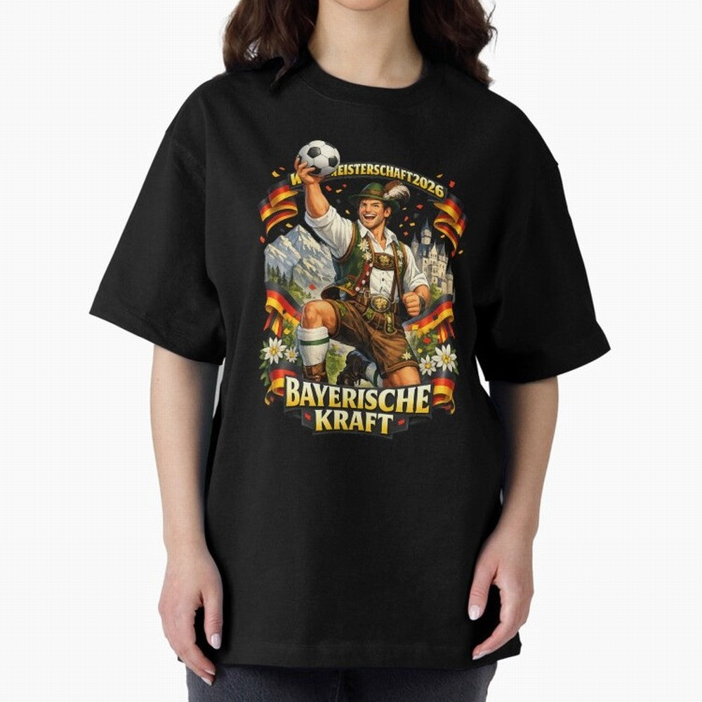 Bayerische Kraft World Cup 2026 Germany Fan Classic T-Shirt Bring Trophy Dreams to the FIFA World Cup 2026 USA Canada Mexico Journey through Haaland and Mbappe Highlights, Portugal, Spain and Germany Pride, Tournament Hype, Historic Matchups,
