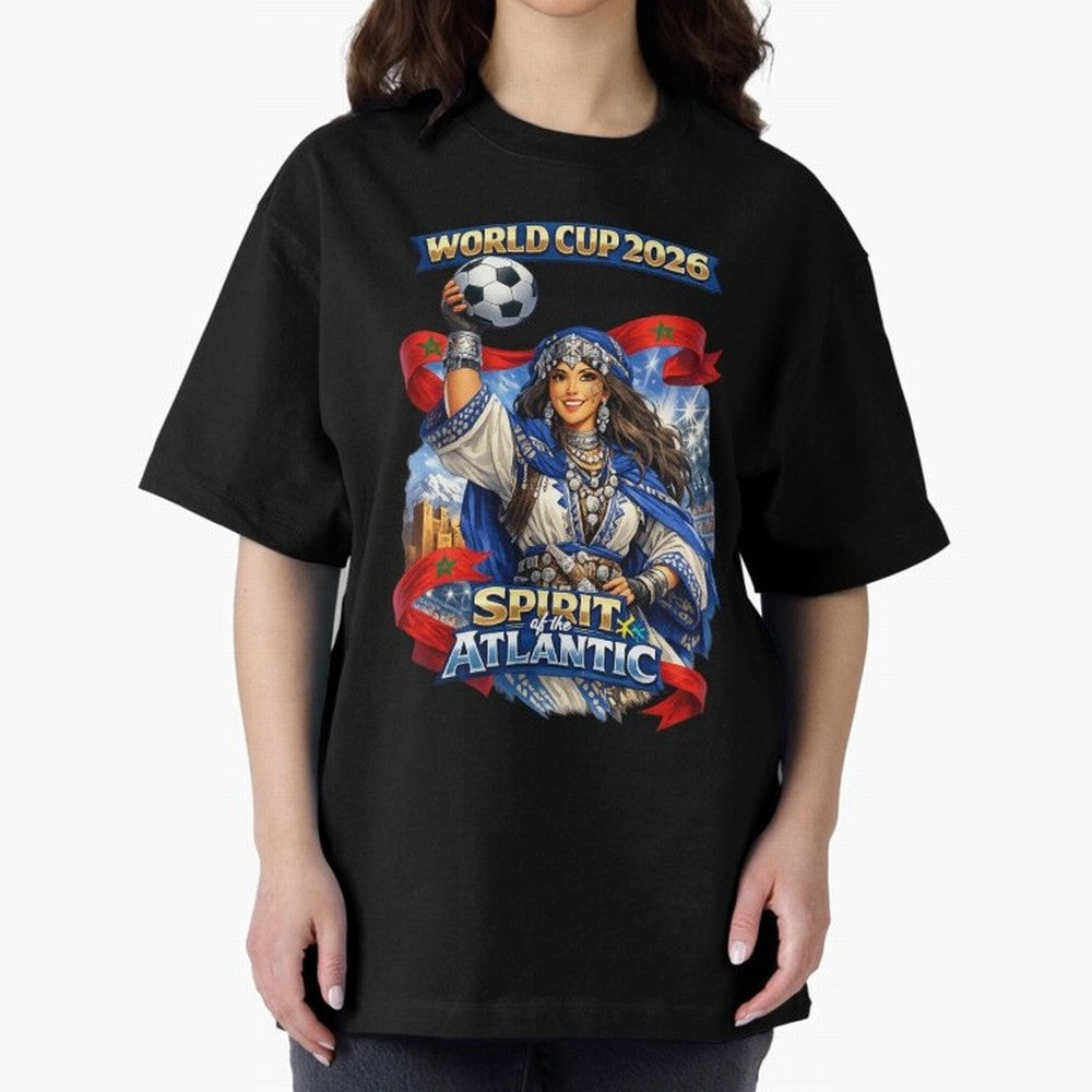 Moroccan World Cup 2026 Spirit Classic T-Shirt Showcase the FIFA World Cup 2026 Group Stage Journey through Messi and Cristiano Ronaldo Highlights, England, France and Netherlands Pride, Classic Soccer Heritage, Championship Pressure, Fan Loyalty