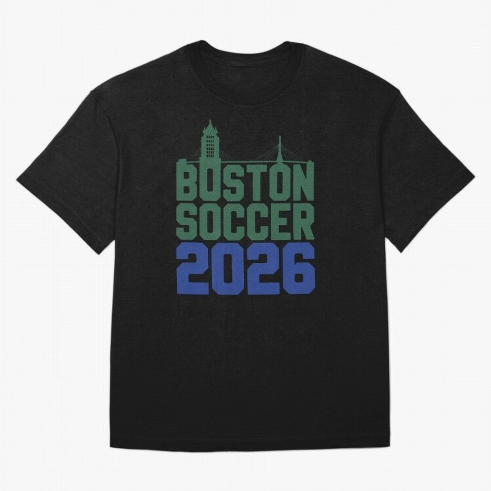 Boston Soccer 2026 Massachusetts Football Fan Classic T-Shirt Carry the Colors and Pride of the FIFA World Cup 2026 Journey through Cristiano Ronaldo, Haaland and CR7 Highlights, France and Portugal Pride, Vintage Soccer Flavor, Modern Football