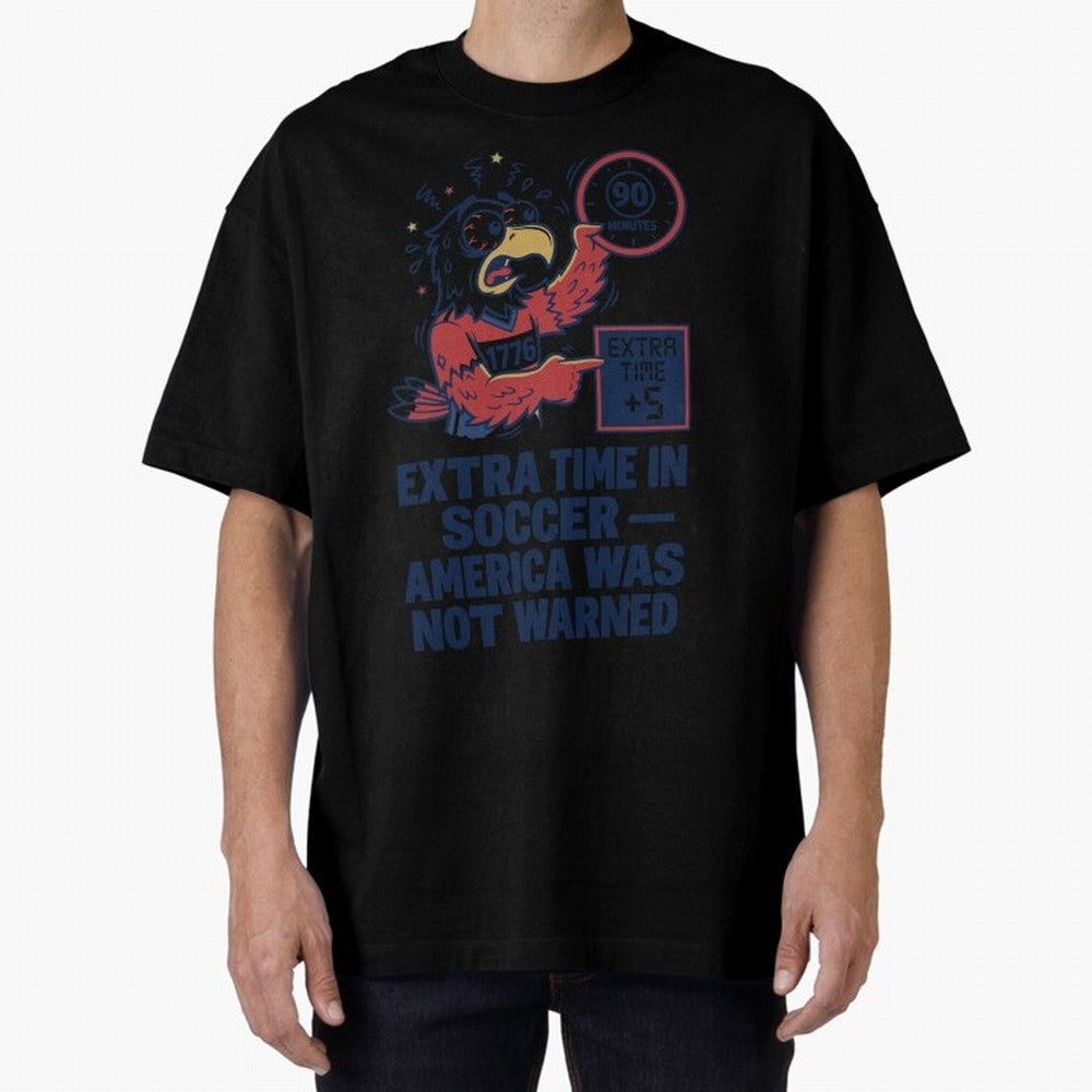 Extra Time ¡ª America Was Not Warned V2 Classic T-Shirt Spotlight Global Football Passion for FIFA World Cup 2026 Group Stage, Featuring Cristiano Ronaldo, Haaland and CR7, Brazil, Tournament Hype, Historic Matchups, Family Viewing Parties and