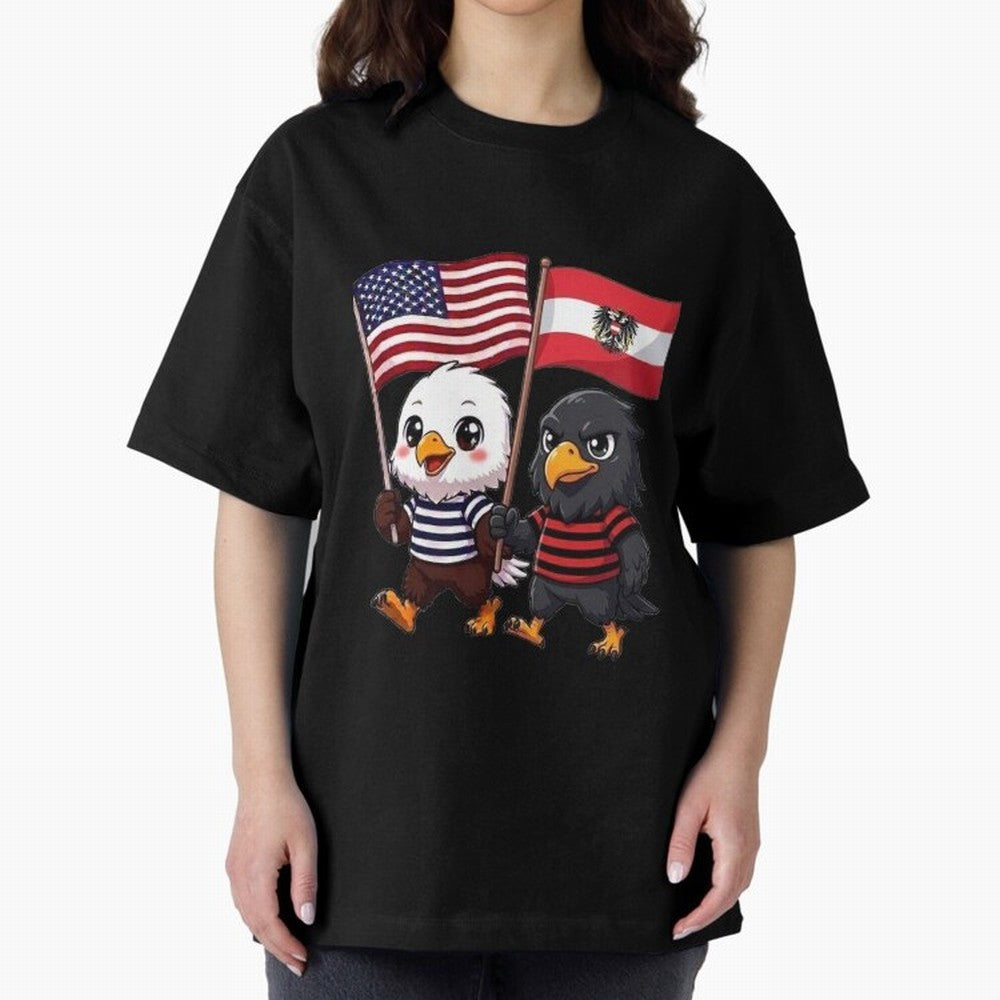 The American eagle and its friend, the Austrian eagle Classic T-Shirt Represent FIFA World Cup 2026 USA Canada Mexico Driven by Mbappe and Neymar, Spain Energy, Game Day Rituals, Football Legends, Country Pride and the Road to the Final; Ideal for