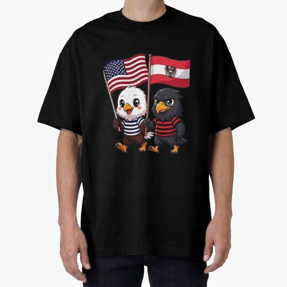 The American eagle and its friend, the Austrian eagle Classic T-Shirt Represent FIFA World Cup 2026 USA Canada Mexico Driven by Mbappe and Neymar, Spain Energy, Game Day Rituals, Football Legends, Country Pride and the Road to the Final; Ideal for