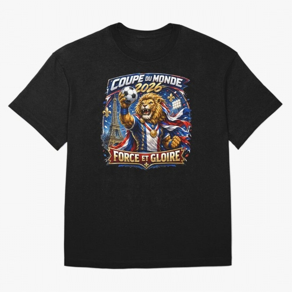France Lion World Cup 2026 Classic T-Shirt Carry Global Football Passion for FIFA World Cup 2026 Group Stage, Centered on Haaland, England, France and Netherlands, Vintage Soccer Flavor, Modern Football Stars, National Flags and Final Night