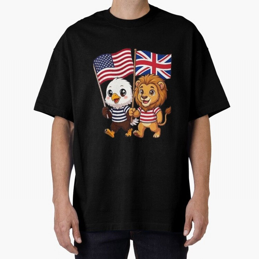 The American eagle and its brothers, the British lion Classic T-Shirt Fuel the Hype around FIFA World Cup 2026 Highlighting Neymar, Haaland and Cristiano Ronaldo, England Energy, Football Festival Excitement, Trophy Ambitions, Country Rivalries and