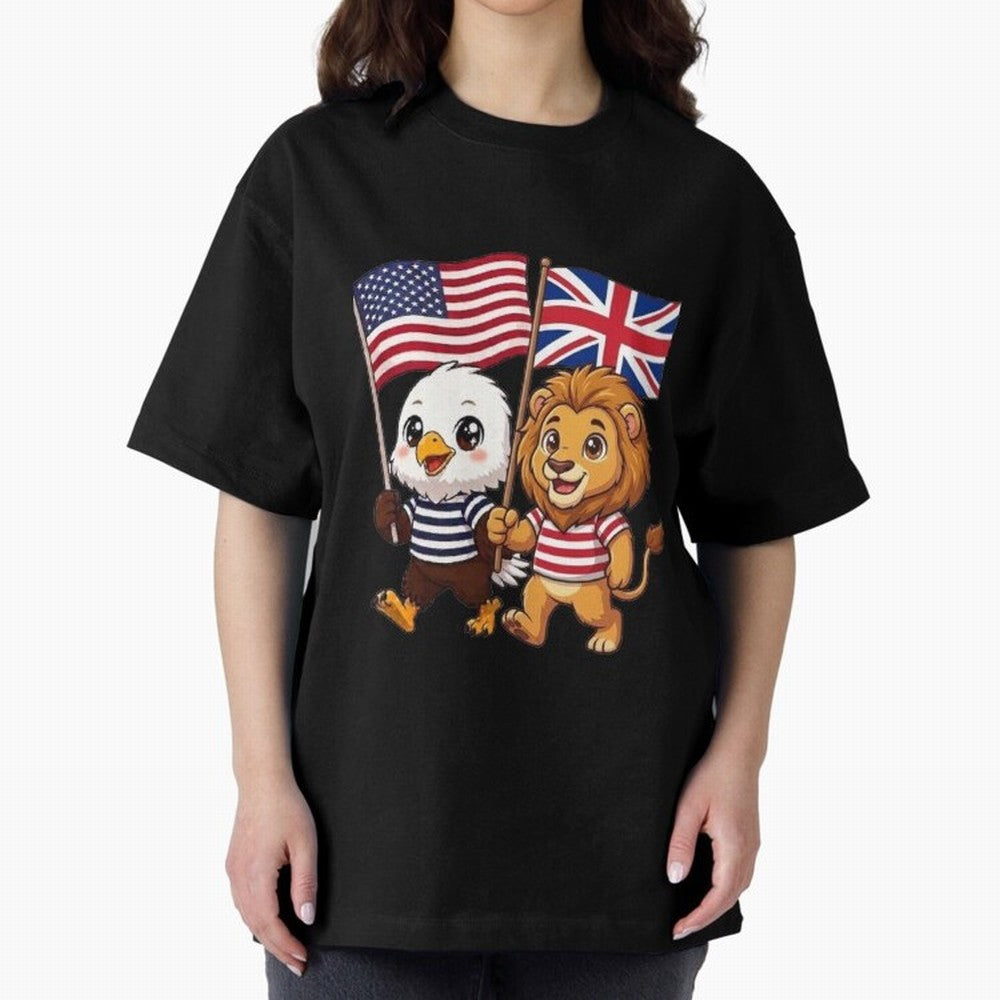 The American eagle and its brothers, the British lion Classic T-Shirt Fuel the Hype around FIFA World Cup 2026 Highlighting Neymar, Haaland and Cristiano Ronaldo, England Energy, Football Festival Excitement, Trophy Ambitions, Country Rivalries and