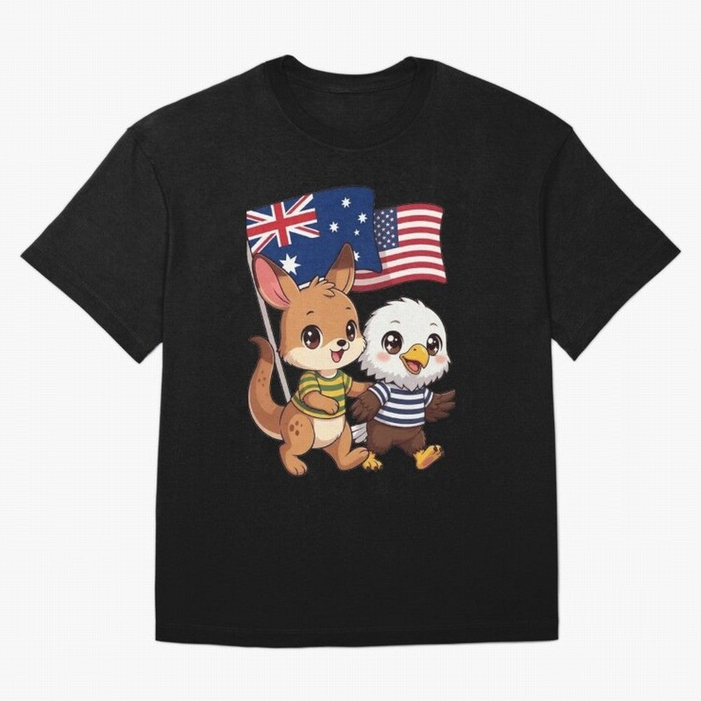 the Australian kangaroo and its friend the American eagle Classic T-Shirt Embrace Global Football Passion for FIFA World Cup 2026 Group Stage, Built around Cristiano Ronaldo, Argentina, Soccer Culture, Superstar Moments, National Team Dreams and