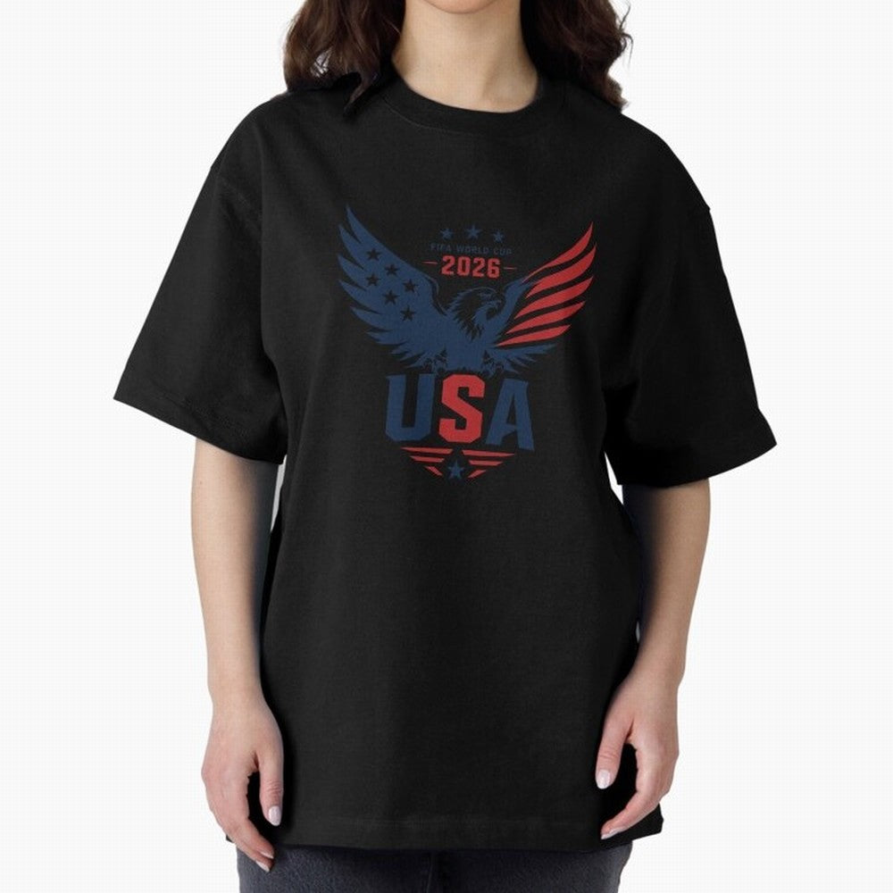 FIFA World Cup 2026 USA Eagle ¨C Patriotic Soccer Art Classic T-Shirt Feel the Trophy Chase of the FIFA World Cup 2026 USA Canada Mexico Journey through CR7 Highlights, Argentina, France and Brazil Pride, Match Day Excitement, Supporter Culture,
