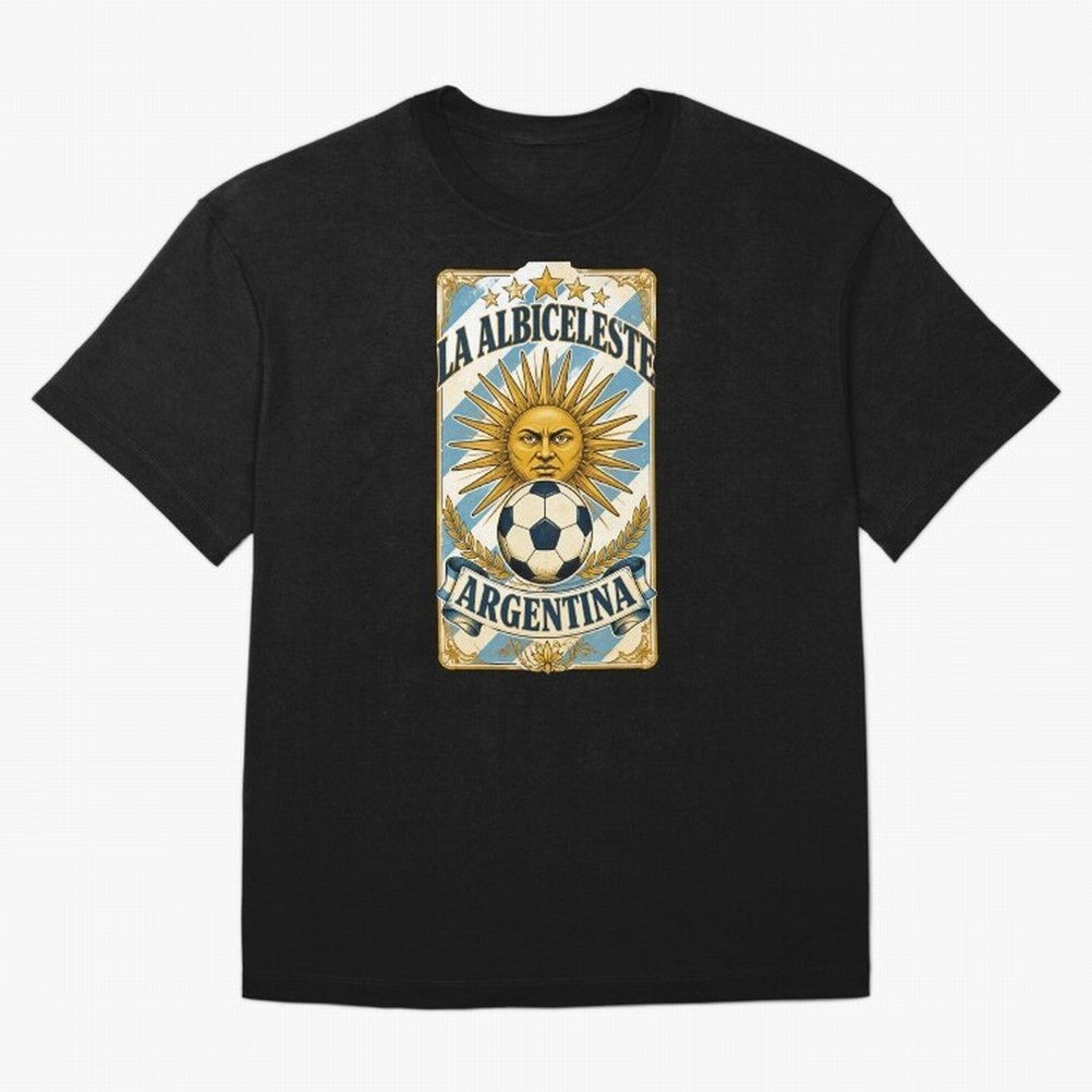 Argentina Soccer Sun - La Albiceleste Vintage Champions Football Fan T-Shirt Classic T-Shirt Honor Football Greatness during Global Football Passion for FIFA World Cup 2026 USA Canada Mexico, Inspired by CR7, England, Supporter Pride, Iconic