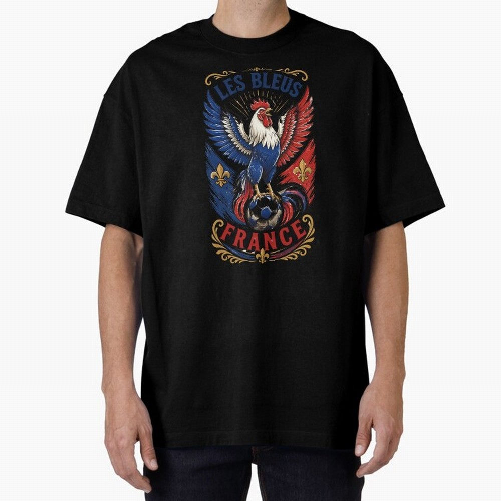 France Soccer Rooster - Les Bleus Vintage Patriotic Football Fan T-Shirt Classic T-Shirt Make Memories around FIFA World Cup 2026 Spirit, Capturing Brazil, Neymar, Haaland and Cristiano Ronaldo, Global Supporter Spirit, Legendary Goals, National