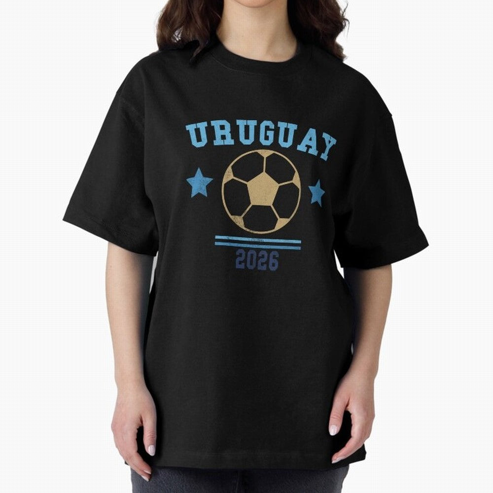 Uruguay 2026 ¡ª Vintage Soccer Tee Classic T-Shirt Bring International Match Energy to FIFA World Cup 2026 USA Canada Mexico Spirit, Featuring Argentina, Messi, Champion Mindset, Group Stage Buzz, Knockout Tension and Passionate Fan Culture; Ideal