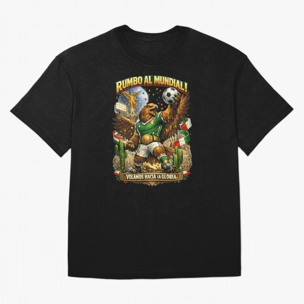 Mexico World Cup 2026 Eagle Fan Art Classic T-Shirt Feel the Trophy Chase of FIFA World Cup 2026 USA Canada Mexico Spirit, Centered on England, France and Netherlands, Cristiano Ronaldo, Worldwide Fan Energy, Dramatic Goals, Stadium Lights and