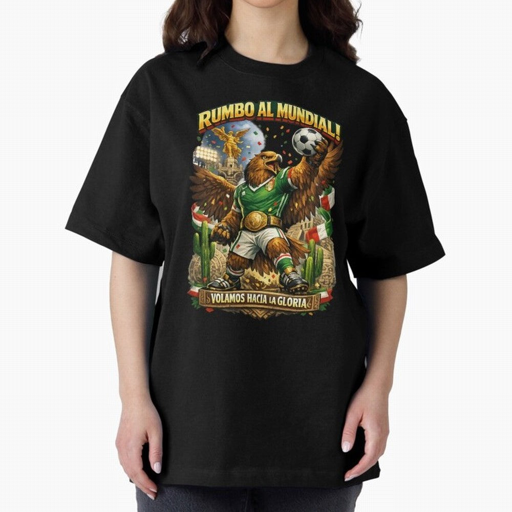 Mexico World Cup 2026 Eagle Fan Art Classic T-Shirt Feel the Trophy Chase of FIFA World Cup 2026 USA Canada Mexico Spirit, Centered on England, France and Netherlands, Cristiano Ronaldo, Worldwide Fan Energy, Dramatic Goals, Stadium Lights and