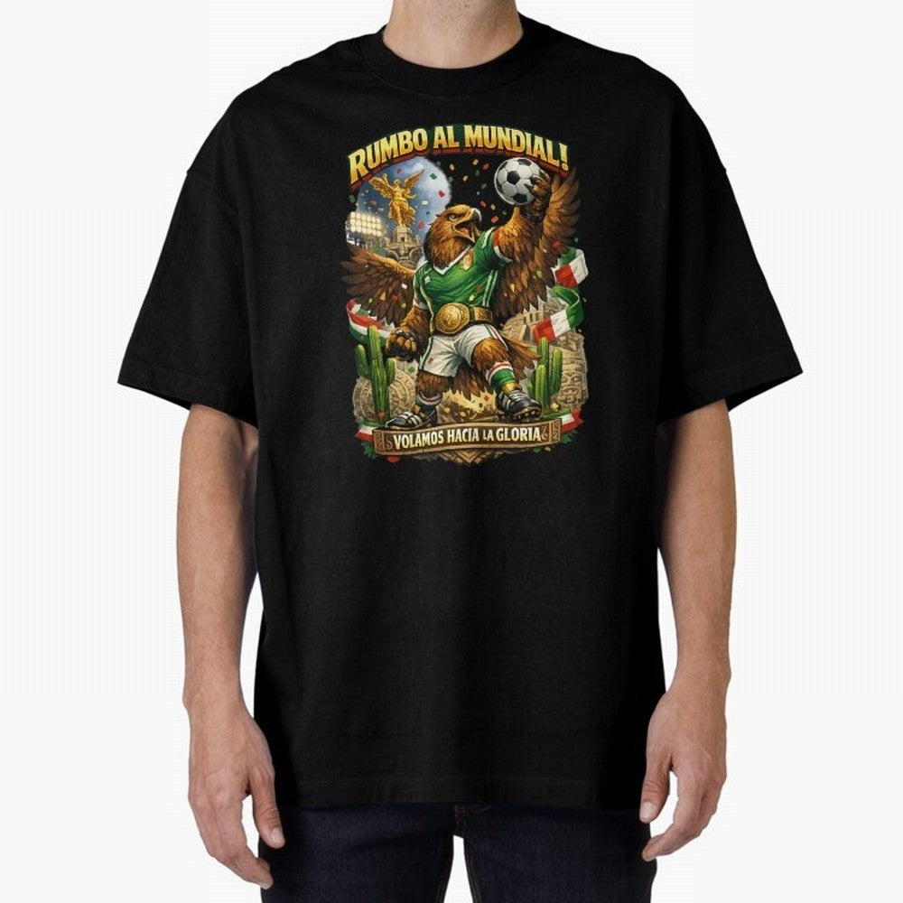 Mexico World Cup 2026 Eagle Fan Art Classic T-Shirt Feel the Trophy Chase of FIFA World Cup 2026 USA Canada Mexico Spirit, Centered on England, France and Netherlands, Cristiano Ronaldo, Worldwide Fan Energy, Dramatic Goals, Stadium Lights and