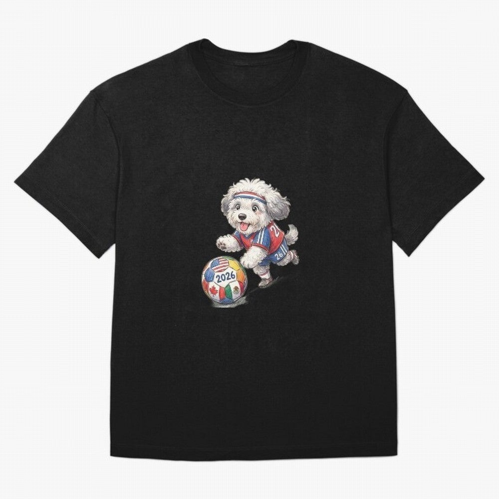 Cute Sheepdog Soccer Star - 2026 World Cup Fluffy Puppy Classic T-Shirt Honor the Beautiful Game during Match Day Hype around FIFA World Cup 2026 USA Canada Mexico, CR7, England and Germany, Soccer Culture, Superstar Moments, National Team Dreams