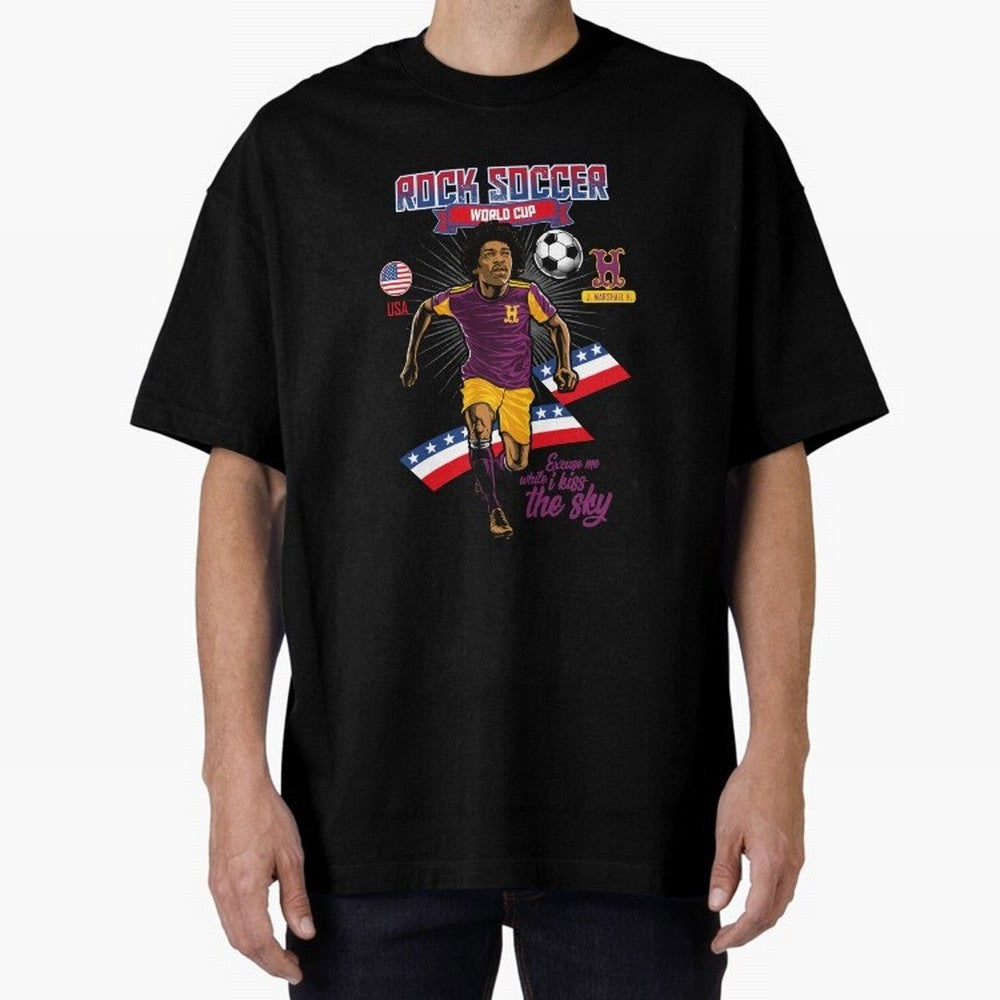 Rock Soccer World Cup Classic T-Shirt Show Your Tournament Heart for FIFA World Cup 2026 for Fans of Messi and Argentina, France and Brazil, Bringing Tournament Hype, Historic Matchups, Family Viewing Parties and Global Sports Pride; Great for