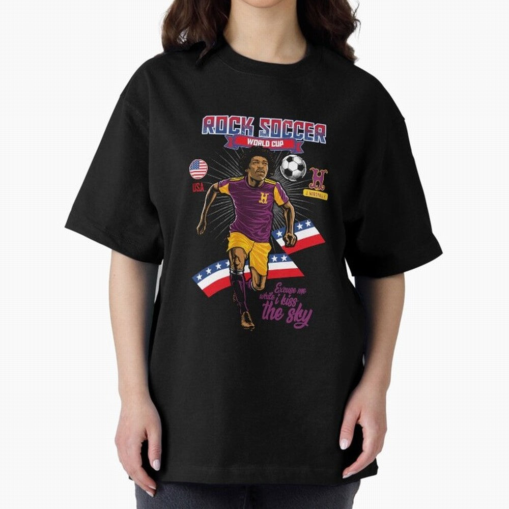 Rock Soccer World Cup Classic T-Shirt Show Your Tournament Heart for FIFA World Cup 2026 for Fans of Messi and Argentina, France and Brazil, Bringing Tournament Hype, Historic Matchups, Family Viewing Parties and Global Sports Pride; Great for