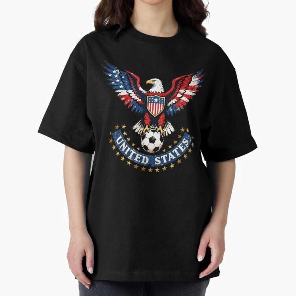USA Soccer Eagle - United States Football Fan Classic T-Shirt Get Ready for the FIFA World Cup 2026 USA Canada Mexico Journey through Mbappe and Neymar Highlights, Brazil, Portugal and Argentina Pride, Classic Soccer Heritage, Championship