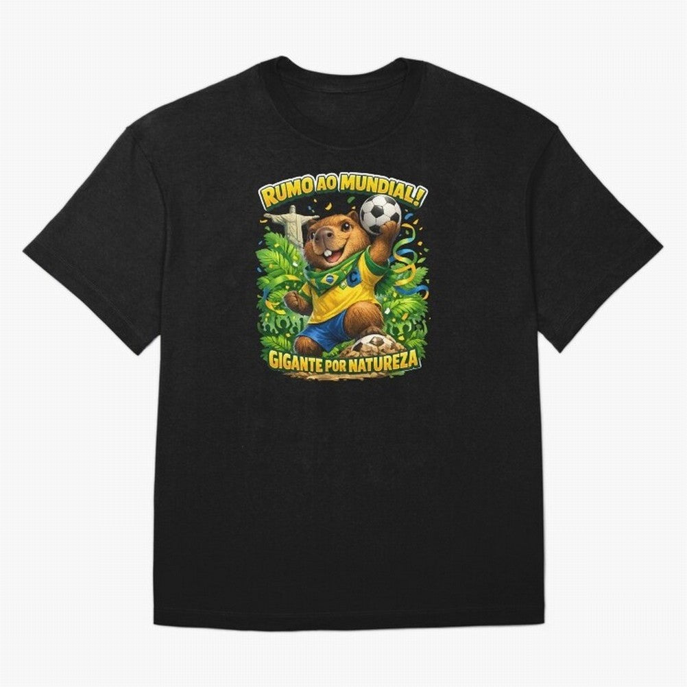 Brazil World Cup 2026 Capybara Fan Shirt Classic T-Shirt Show Up for the Glory of Match Day Hype around FIFA World Cup 2026 USA Canada Mexico, Messi, Neymar and Mbappe, Portugal, Spain and Germany, Sports Nostalgia, International Competition,