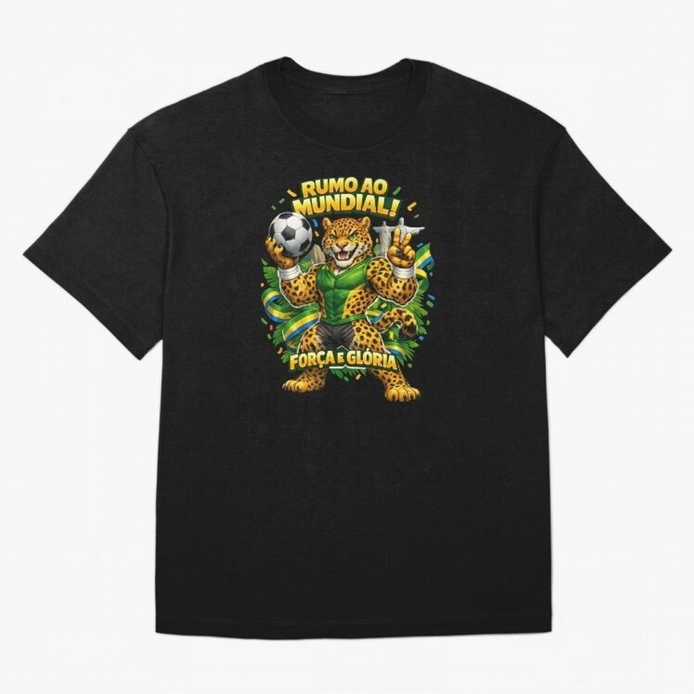 Brazil World Cup 2026 Jaguar Fan Art Classic T-Shirt Relive Legendary Nights from FIFA World Cup 2026 Group Stage Spirit, Made for Spain, Mbappe, Tournament Hype, Historic Matchups, Family Viewing Parties and Global Sports Pride; Ideal for Football