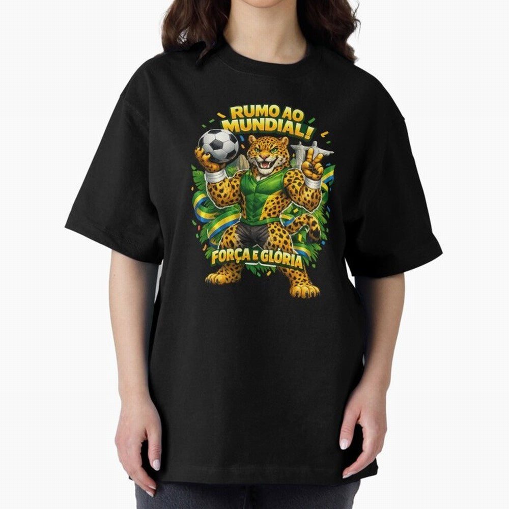 Brazil World Cup 2026 Jaguar Fan Art Classic T-Shirt Relive Legendary Nights from FIFA World Cup 2026 Group Stage Spirit, Made for Spain, Mbappe, Tournament Hype, Historic Matchups, Family Viewing Parties and Global Sports Pride; Ideal for Football