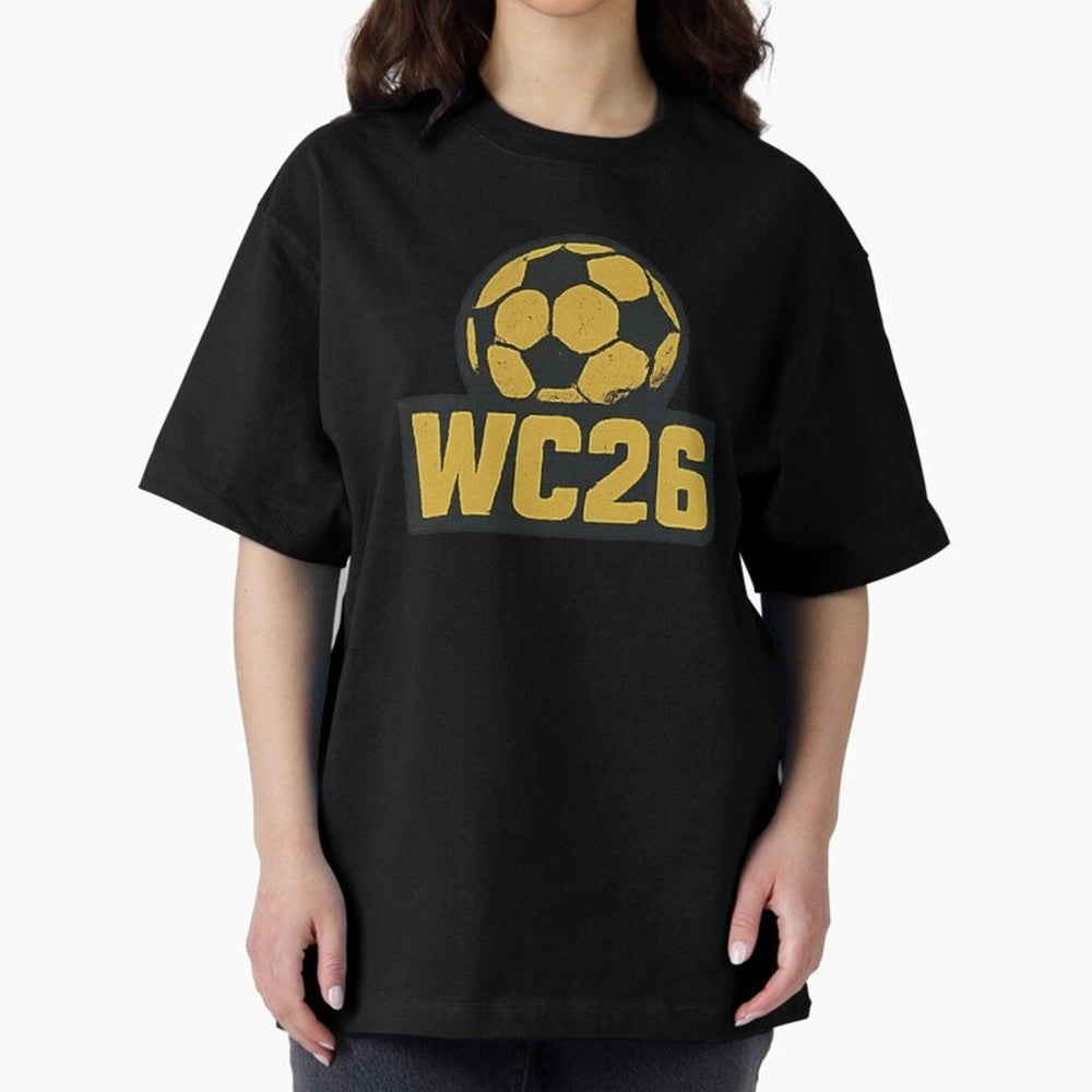 WC26 Soccer Ball Vintage Football Fan Design Classic T-Shirt Celebrate Football Heritage in FIFA World Cup 2026 Spirit, Celebrating Portugal, Messi, Neymar and Mbappe, Match Day Excitement, Supporter Culture, Golden Goals and Global Football