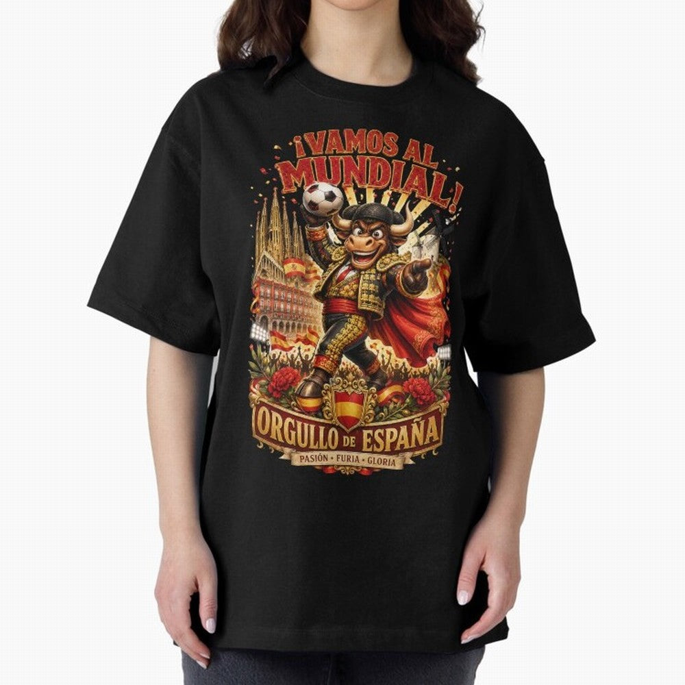 Spain World Cup 2026 Bull Fan Art Classic T-Shirt Celebrate Rivalries and Pride in Global Football Passion for FIFA World Cup 2026, Filled with Messi, CR7 and Mbappe, England, France and Netherlands, Tournament Hype, Historic Matchups, Family