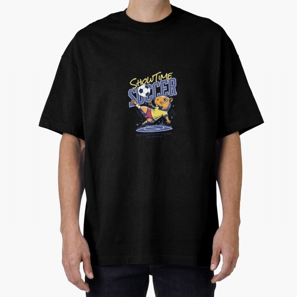 Capybara Soccer Showdown - Showtime World Cup Classic T-Shirt Celebrate Soccer Greatness during Match Day Hype around FIFA World Cup 2026, Messi, Brazil, Vintage Soccer Flavor, Modern Football Stars, National Flags and Final Night Emotion; Made for