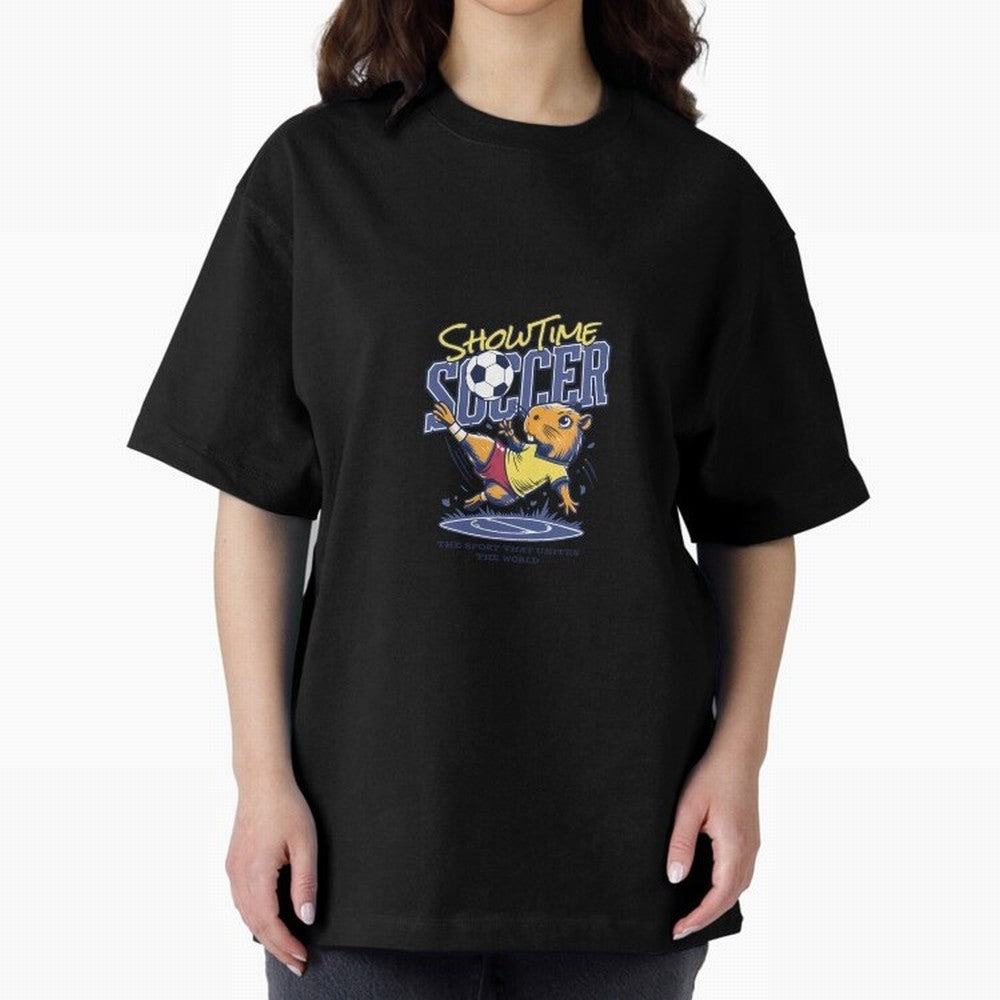 Capybara Soccer Showdown - Showtime World Cup Classic T-Shirt Celebrate Soccer Greatness during Match Day Hype around FIFA World Cup 2026, Messi, Brazil, Vintage Soccer Flavor, Modern Football Stars, National Flags and Final Night Emotion; Made for